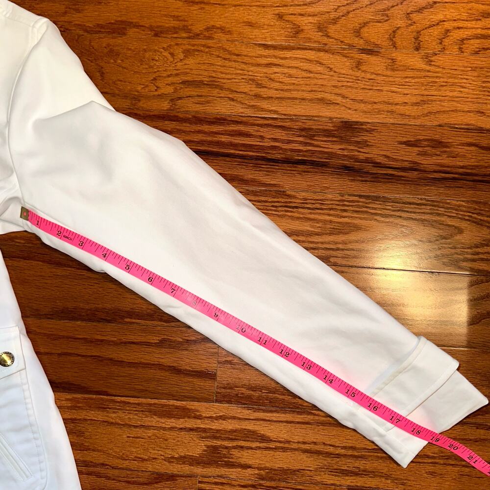 Lauren Ralph Lauren White Chore Barn Coat Equestrian Style Jacket Size Small - Picture 10 of 13